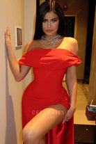 Kylie Jenner red dress Oscars after party 2020