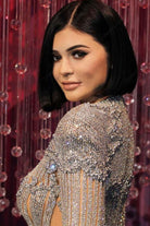 Kylie Jenner rhinestones dress met gala 2016