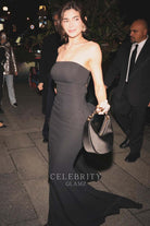 Kylie Jenner straight across dress Valentino show 2024