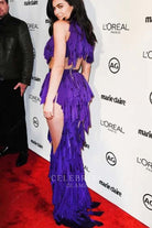 Kylie Jenner sweep train dress Marie Claire's image maker award 2017