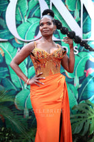 La Chanze stylish rhinestones prom dress