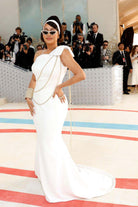 La La Anthony one shoulder met gala 2023 dress