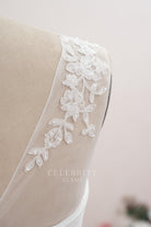 lace applique wedding dress