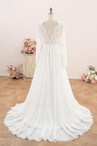 lace long sleeve wedding dress