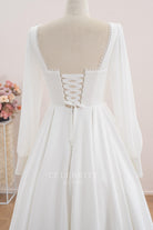 lace up back 50S wedding dress