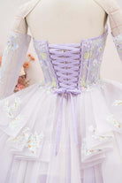 lace up back Quinceanera gown