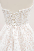 lace up back bridal dress