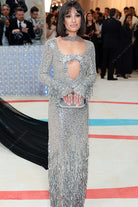 Lea Michele silver glitter met gala 2023 gown