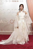 LeendaDong ruffled a line 2025 Oscars red carpet prom dress