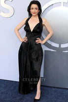 Lila Neugebauer black long prom dress 2024 Tony awards