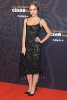 lily rose depp black lace dress cesar awards 2019