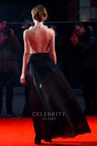 lily rose depp open back formal dress london film fetival 2019
