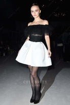 lily rose depp straight across dress chanel metiers d'art show 2020