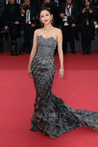 Liya Tong chapel train mermaid formal dress Cannes film festival red carpet 2024