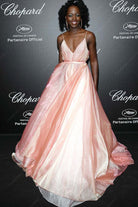 Lupita Nyongo plunging neck dress Cannes film festival 2018