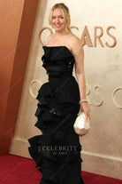 Lynette Howell Taylor black strapless 2025 Oscars red carpet dress