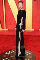 Mamie Gummer long sleeves prom dress 2024 Oscars after party