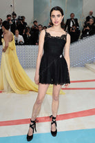 Margaret Qualley black lace 2023 met gala dress