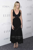 Margot Robbie black cutout dress ELLE 24th annual women