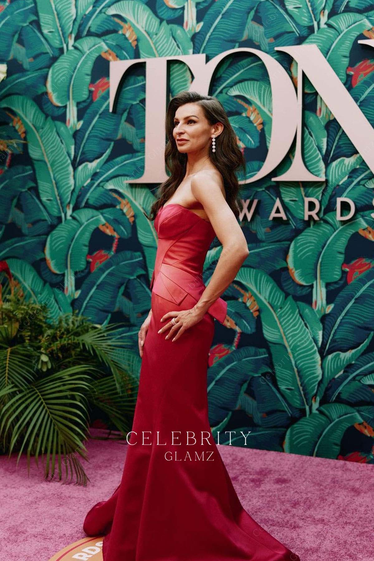 Martyna Majok magenta mermaid prom dress 76th tony awards