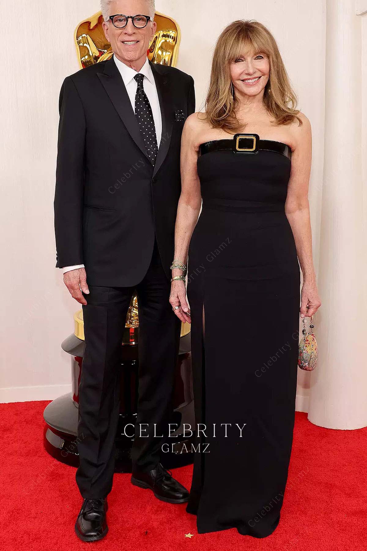 Mary Steenburgen straight across prom dress 2024 Oscars red carpet 