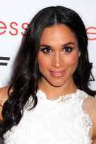 Meghan Markle crew neck formal dress den rock the summer party 
