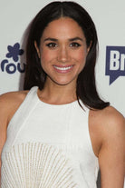 Meghan Markle crew neck formal dress NBC universal cable entertainment upfronts 2014