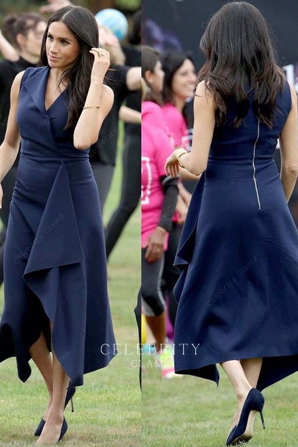 Meghan Markle flouncing formal dress tour Australia 2018