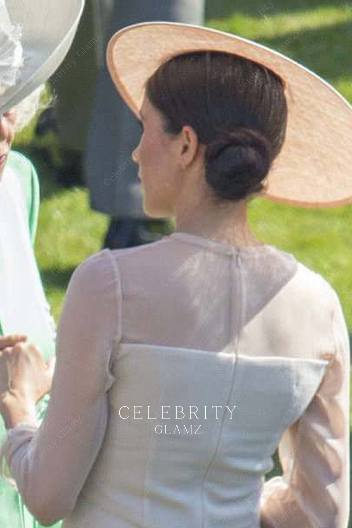 Meghan Markle sheer back dress prince Charles 70th birthday