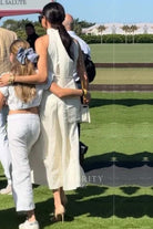 Meghan Tea Length Formal Dress Polo Tournament 2024