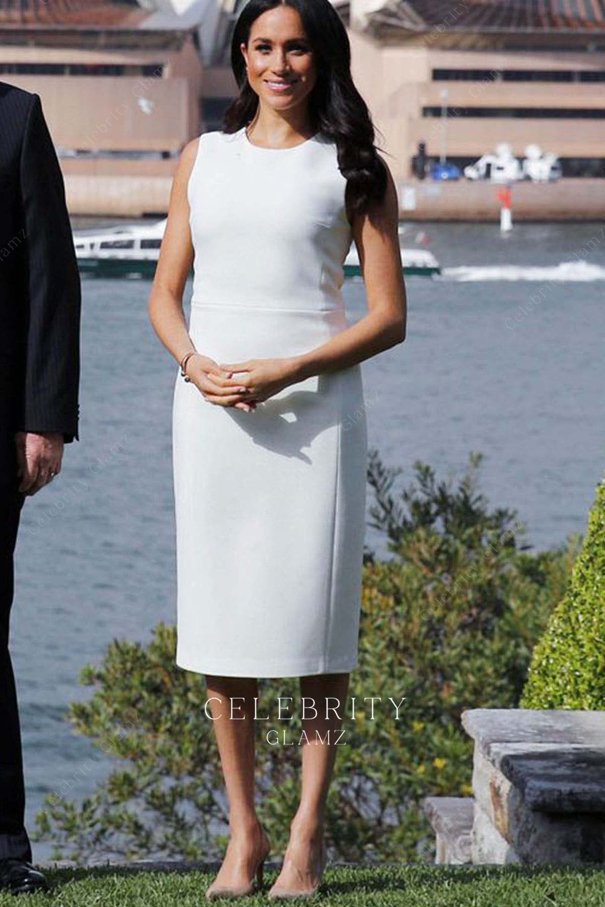 Meghan Markle pencil prom dress day one visit Australia 2018
