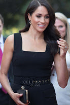Meghan Markle wide straps formal dress Sentebale Isps Handa polo cup 2018