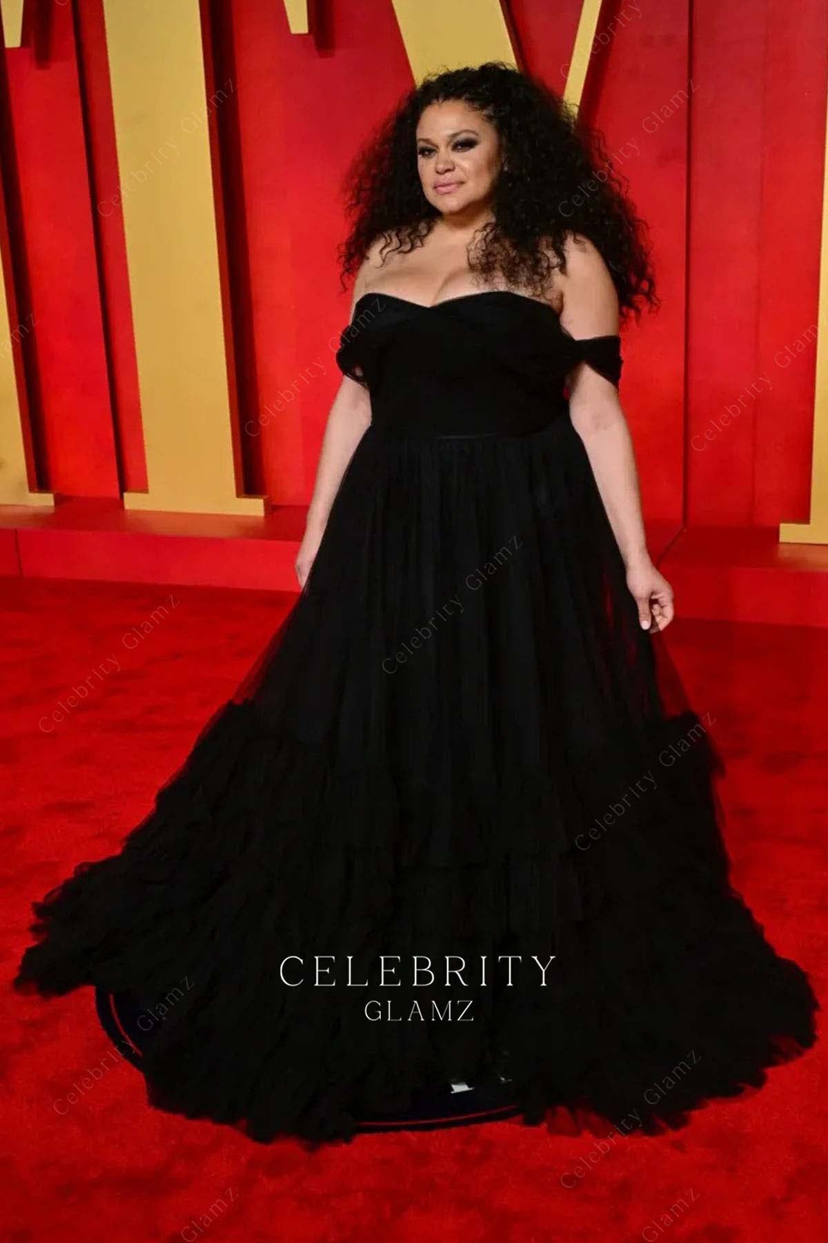 Michelle Buteau a line prom dress 2024 Oscars after party