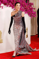 Michelle Yeoh slit dress 2024 Oscars red carpet