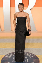 Miley Cyrus black 2025 sheath Vanity fair party dress