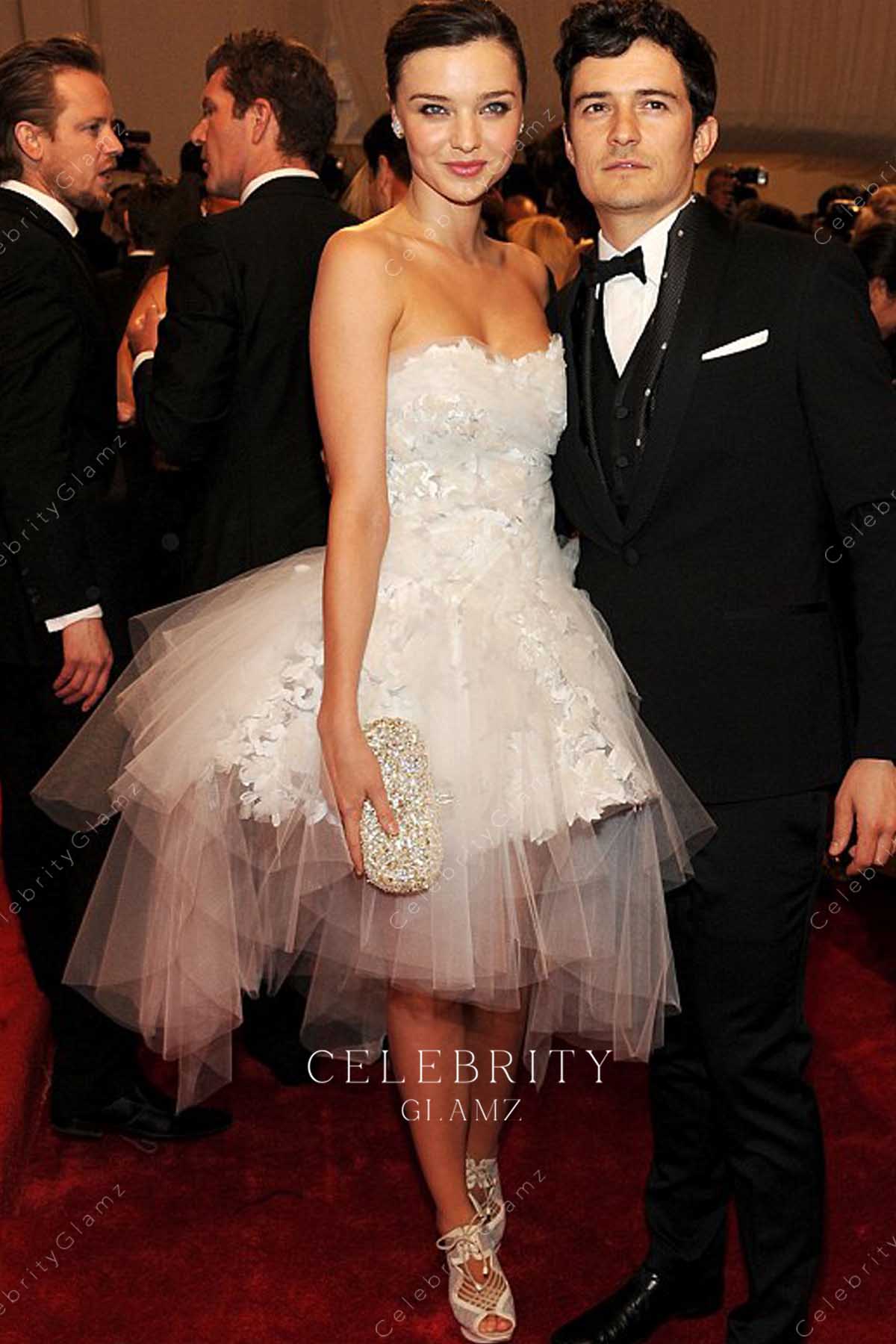 Miranda Kerr lace strapless carpet dress met ball 2011
