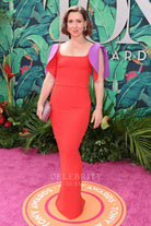 Miriam Silverman square neck formal dress tony awards 2023