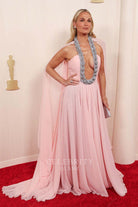 Molly Sims a line prom dress 2024 Oscars red carpet