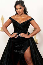 Monet McMichael off shoulder formal dress 2024 Oscars red carpet 
