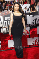 Nicki Minaj black sheath formal dress MTV movie awards 2014