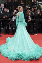 Olivia DeJonge ruffled 2022 AMFAR gala Cannes dress