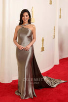 Olivia Munn fit flare prom dress 2024 Oscars red carpet