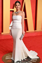 Olivia Munn straight across dress 2024 Oscars after party