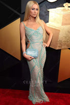 Paris Hilton cutout prom dress Grammys red carpet 2024