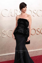 Paz Vega 2025 strapless Oscars red carpet dress