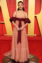 Phoebe Tonkin coral prom dress 2024 Oscars after party