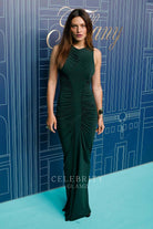 Phoebe Tonkin dark green 2023 tiffany co.'s reopening party dress