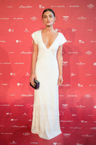 Phoebe Tonkin fit flare formal dress Sydney's mass ball 2018 