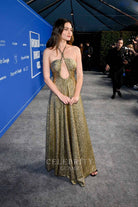 Phoebe Tonkin glitter halter 2023 fashion trust us awards dress