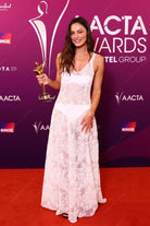 Phoebe Tonkin sheer lace 2025 best actress award AACTAS dress